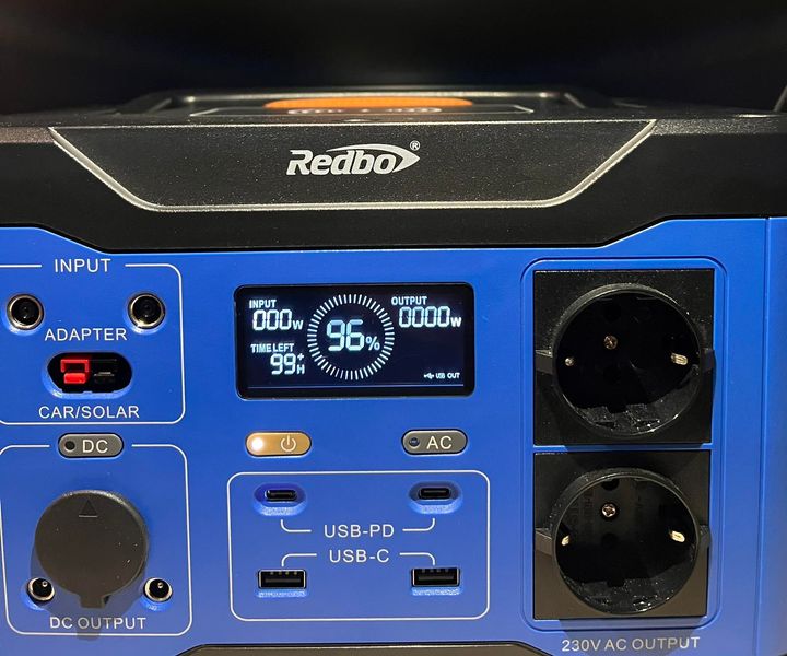 Портативна зарядна станція REDBO Portable Power Station 800W, RD-MPS800W RD-MPS800W, FGT