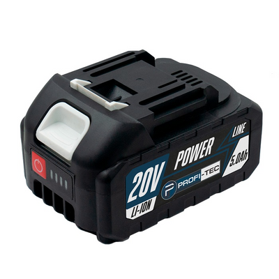Акумуляторна батарея PROFI-TEC PT2050MP POWERLine (20 В / 4.0 Аг, високострумова, з індикатором) 006261, FGT