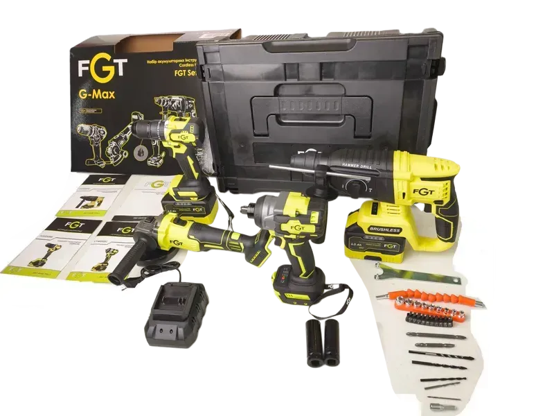 Набір акумуляторних інструментів FGT SET G4 4 в 1