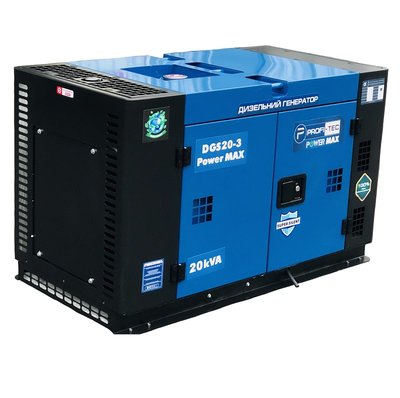 Генератор дизельный PROFI-TEC DGS20 Power MAX 20кВА/16кВт, 220V DGS20, FGT