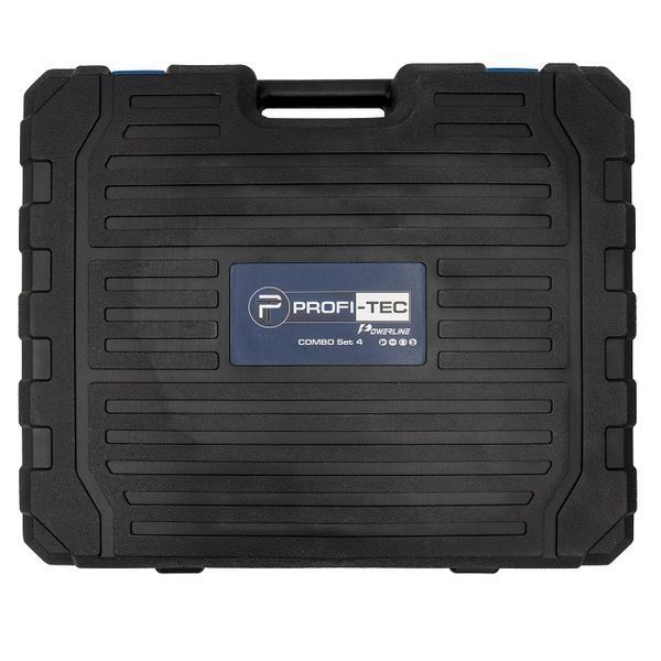 Акумуляторний набір інструментів PROFI-TEC Combo Set 4 POWERLine (CBH20BL, DHP485BL, DGA20BL, DTW500BL) (3 х 6.0 Aг, зарядний пристрій) Combo SET 4, FGT