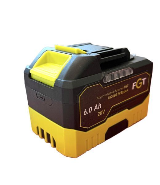 Акумуляторна батарея FGT LB2060 EVEpack (20 В / 6.0 A/h, високострумова, з індикатором)