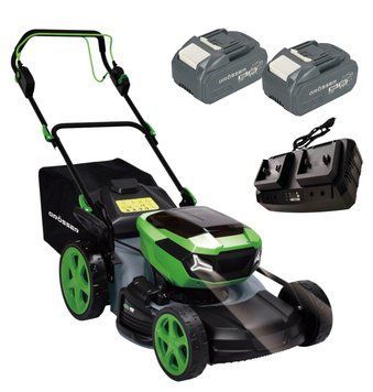 Акумуляторна газонокосарка GR&Ouml;SSER GLM470 (GB 208PL EX 8.0 Ah x2, зарядний пристрій GC8 Dual)