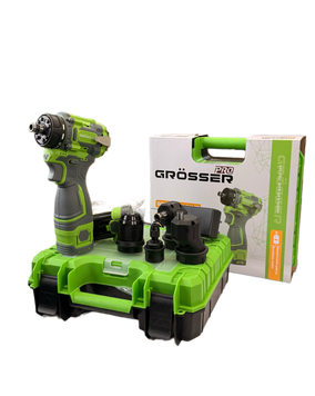 Шуруповерт акумуляторний GR&Ouml;SSER GCD16/55 PRO Multi (2.0 Ah х2, зарядний пристрій) в кейсі G0330, FGT