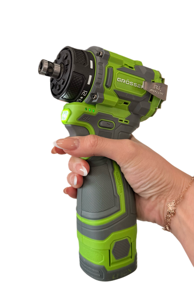Шуруповерт акумуляторний GR&Ouml;SSER GCD16/55 PRO Multi (2.0 Ah х2, зарядний пристрій) в кейсі G0330, FGT