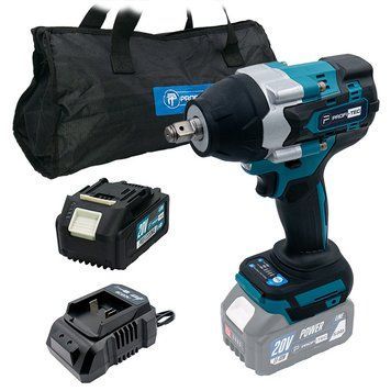 Аккумуляторный гайковерт PROFI-TEC DTW800BL POWERLine (1 х 4.0 Aч, зарядное устройство) 007015, FGT