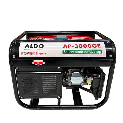 Генератор бензиновий ALDO AP-3800GE (3.5-3.8 кВт, електростартер)  AP-3800GE, FGT