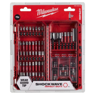 Набір біт Milwaukee SHOCKWAVE PACKOUT (75 шт.) (4932492008) 4932492008, FGT