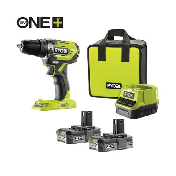 Аккумуляторная дрель-шуруповерт RYOBI R18PD5-220S ONE+ (2 х 2.0 Aч, зарядное устройство) (5133003734) 5133003734, FGT