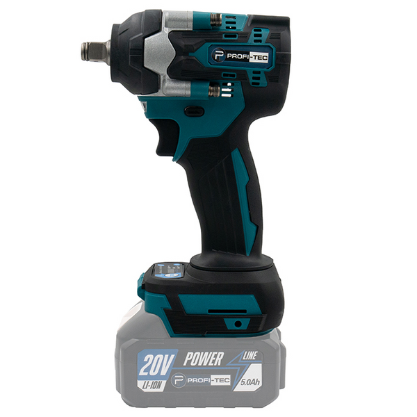 Аккумуляторный гайковерт PROFI-TEC DTW500BL POWERLine (2&times; PT2040MP (4.0 Ач), зарядное устройство) 006321, FGT
