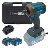 Аккумуляторный гайковерт PROFI-TEC PPTW4520 POWERLine (2&times;PT2040VX (4.0 Ач), зарядное устройство) 007131, FGT