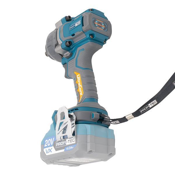 Аккумуляторный гайковерт PROFI-TEC PPTW11020 UltraCore  (1&times;PT2040VX (4.0 Ач), зарядное устройство, кейс) 008146, FGT