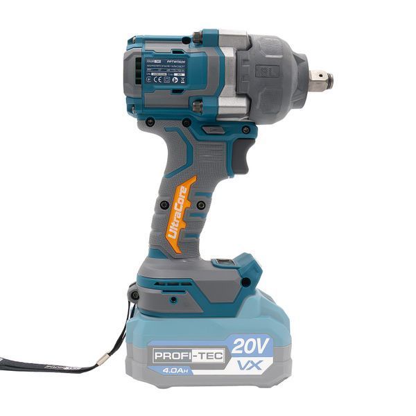 Аккумуляторный гайковерт PROFI-TEC PPTW11020 UltraCore  (1&times;PT2040VX (4.0 Ач), зарядное устройство, кейс) 008146, FGT