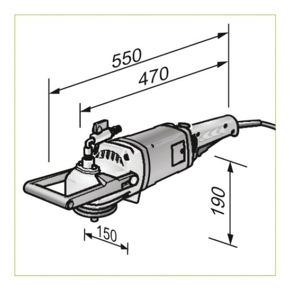 Машина для полірування каменя з подачею води FLEX LW 1202 SN (477788) 477788, FGT