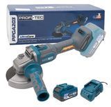 Аккумуляторная угловая шлифовальная машина PROFI-TEC PPGA203 UltraCore (1&times;PT2040VX (4.0 Ач), зарядное устройство) 007639, FGT