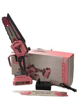 Акумуляторна ручна ланцюгова пила GR&Ouml;SSER PCS871A Pink Edition (2.0 Ah x1, зарядний пристрій)