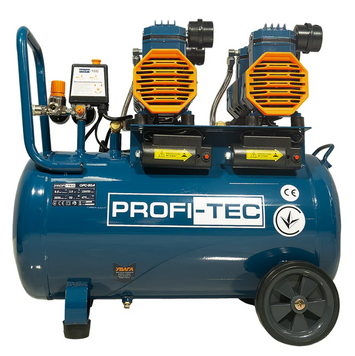 Компресор безмасляний PROFI TEC OFC-50.4 (2.2 кВт, 50 л, 8 бар,  475 л/хв, 4 циліндри) 007822, FGT