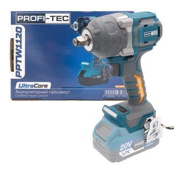 Аккумуляторный гайковерт PROFI-TEC PPTW11020 UltraCore (без аккумулятора и зарядного устройства) 007176, FGT