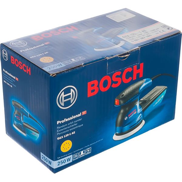 Эксцентриковая шлифовальная машина Bosch Professional GEX 125-1 AE (0601387500) 0601387500 EU, FGT