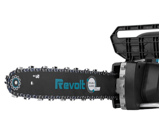 Акумуляторна ланцюгова ручна пила Revolt BCS 20/16 (4.0 Аг х2, зарядний пристрій) в кейсі r0030, FGT
