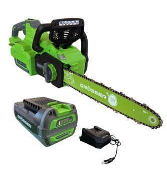 Акумуляторна ланцюгова пила GR&Ouml;SSER GCS60/400 (GB60/4 (60V, 4.0 Ah) x1, зарядний пристрій)