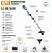 Триммер аккумуляторный GR&Ouml;SSER G60 GBC60/420 (GB60/4 (60V, 4.0 Ah) х1, зарядное устройство)