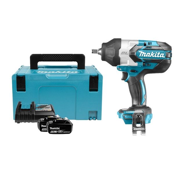 Акумуляторний гайковерт Makita DTW1002RTJ (2 х 5.0 Аг, зарядний пристрій) DTW1002RTJ, FGT