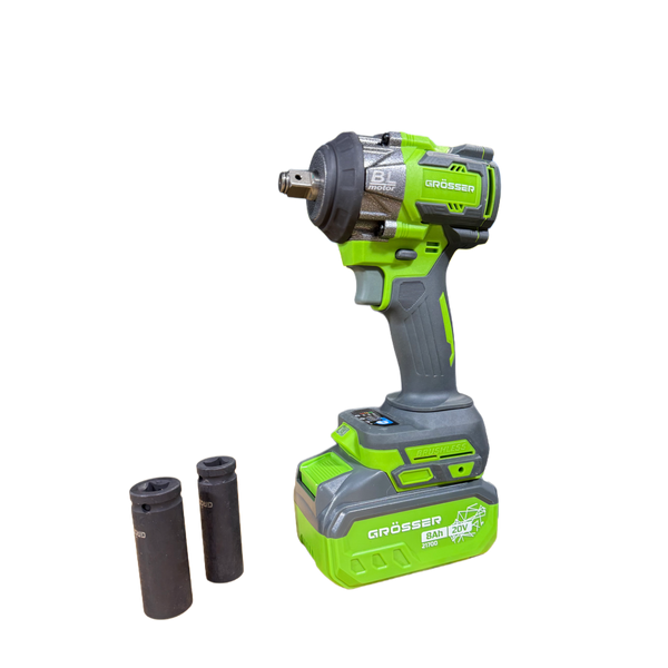 Набір акумуляторних інструментів GR&Ouml;SSER G-Set-A2 (GTW780, GAG120N, GED500, 4.0 Аг х1, 8.0 Аг х1, зарядний пристрій) в сумці